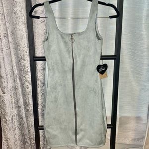 Zip Up Bodycon Dress